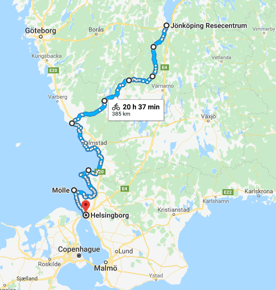 voyage a vélo en Suède 